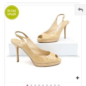 Jessica Simpson Tan Slingback Heels